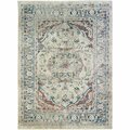 Sleep Ez 7 ft. 8 in. x 9 ft. 8 in. Oxford Dover Area Rug, Ivory SL1847700